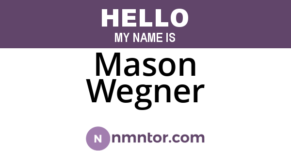 Mason Wegner