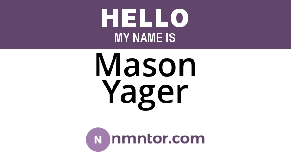 Mason Yager