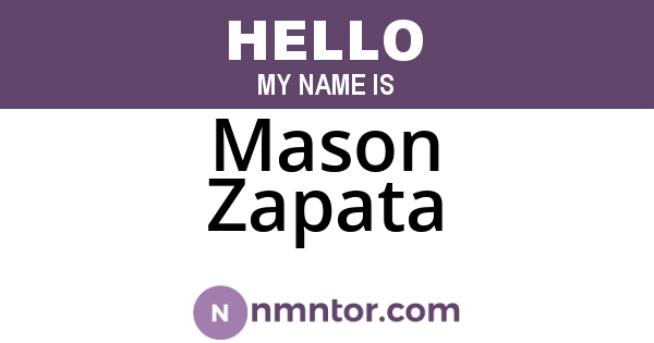 Mason Zapata