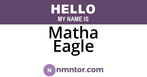Matha Eagle
