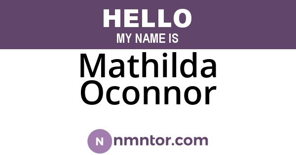 Mathilda Oconnor