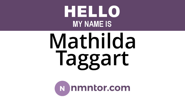Mathilda Taggart