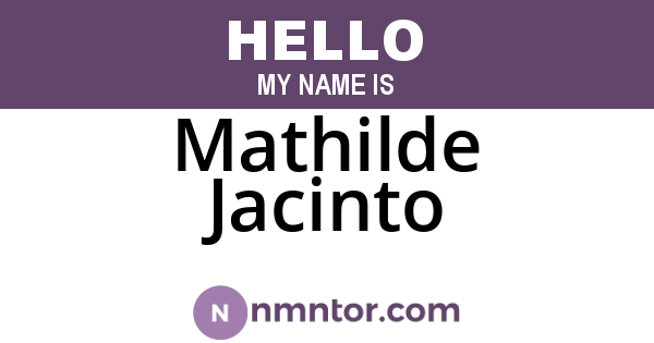 Mathilde Jacinto