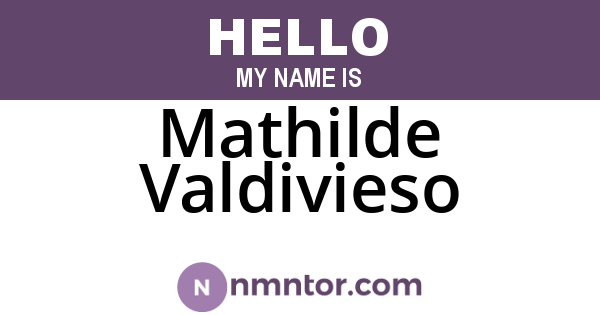 Mathilde Valdivieso