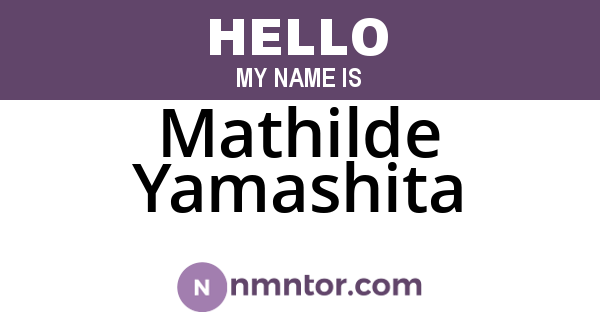 Mathilde Yamashita