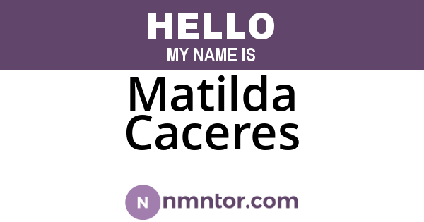 Matilda Caceres