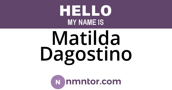 Matilda Dagostino