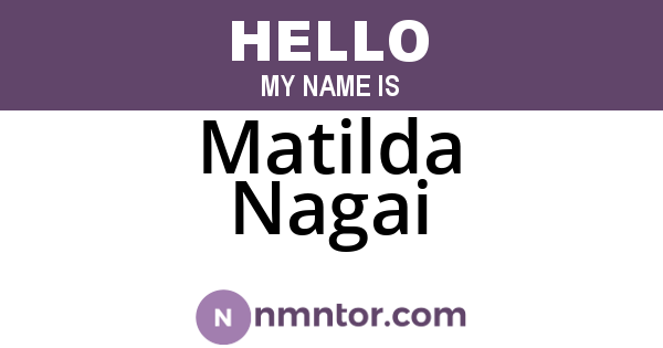 Matilda Nagai