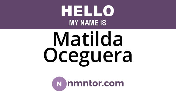 Matilda Oceguera