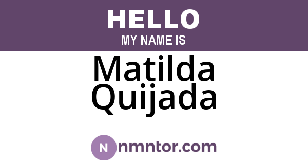 Matilda Quijada
