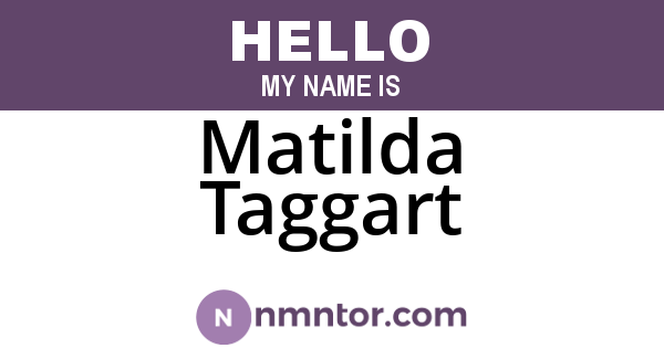 Matilda Taggart