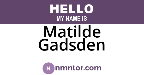 Matilde Gadsden