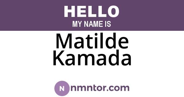 Matilde Kamada