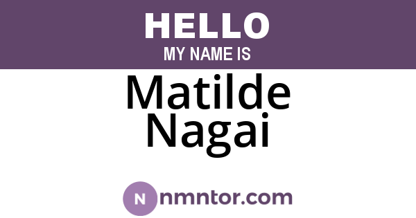 Matilde Nagai