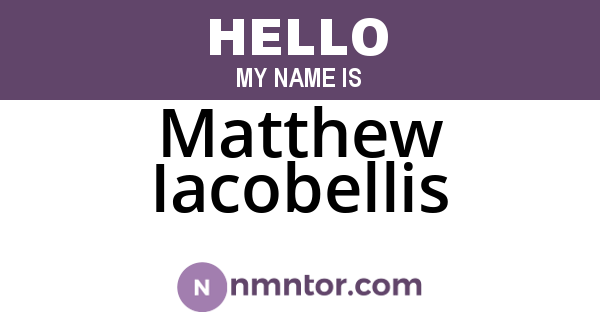 Matthew Iacobellis