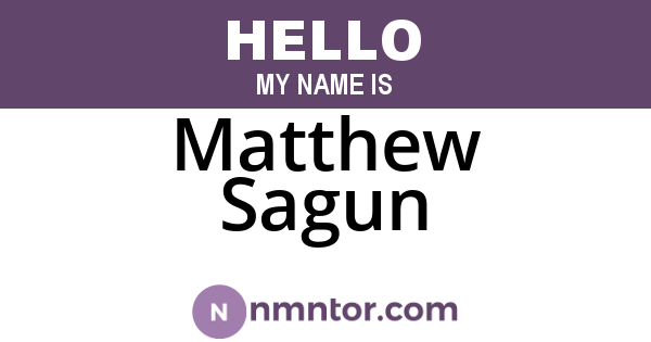Matthew Sagun