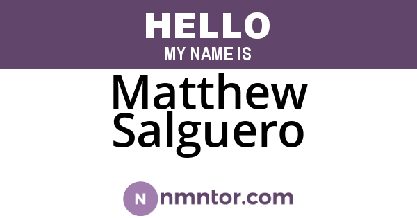 Matthew Salguero