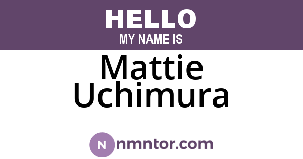 Mattie Uchimura