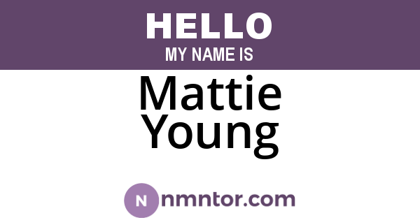 Mattie Young