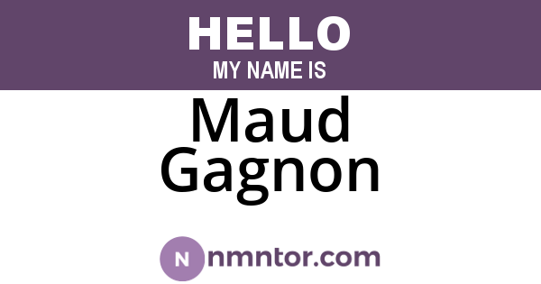 Maud Gagnon