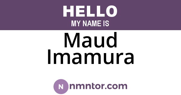 Maud Imamura