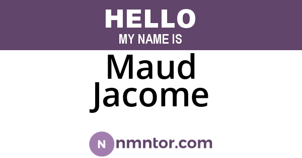 Maud Jacome