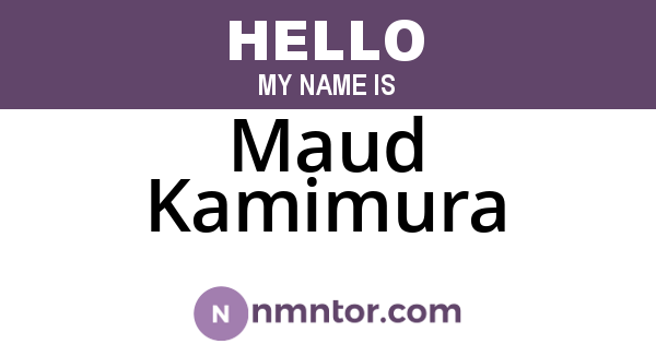 Maud Kamimura