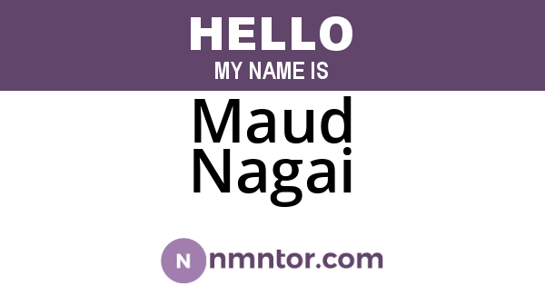 Maud Nagai