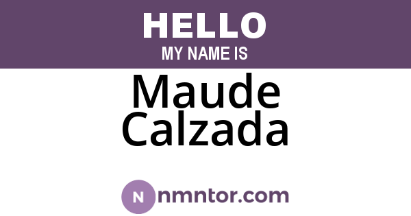 Maude Calzada