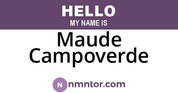 Maude Campoverde