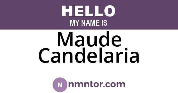 Maude Candelaria