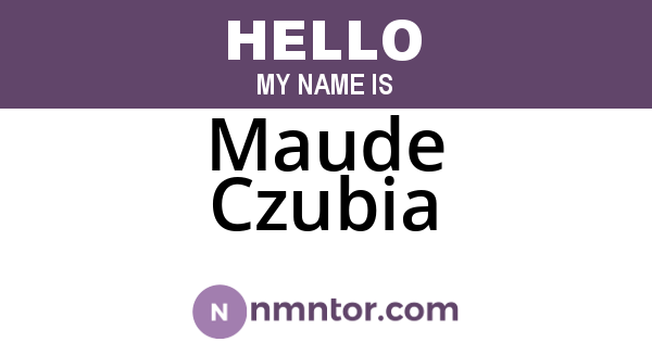 Maude Czubia