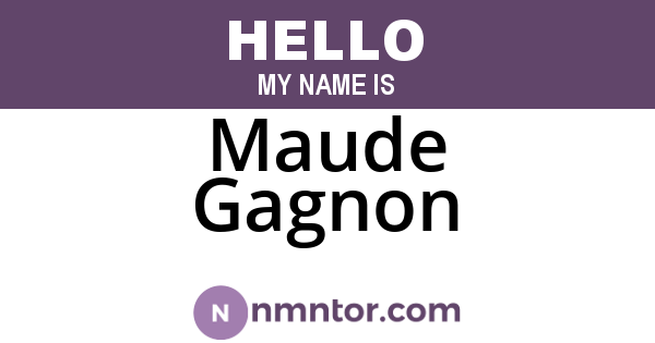Maude Gagnon