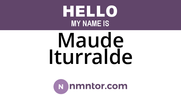 Maude Iturralde