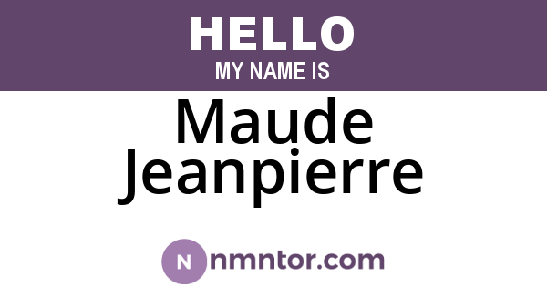 Maude Jeanpierre