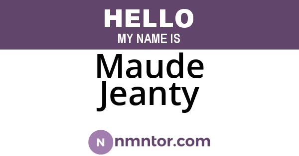 Maude Jeanty