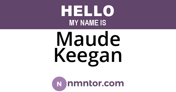 Maude Keegan
