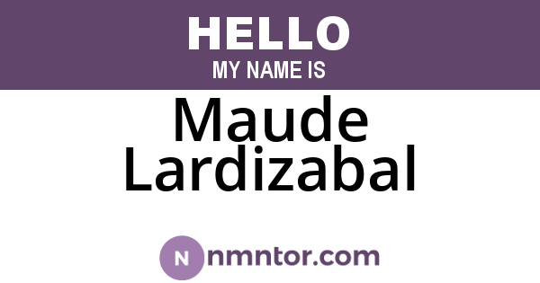 Maude Lardizabal