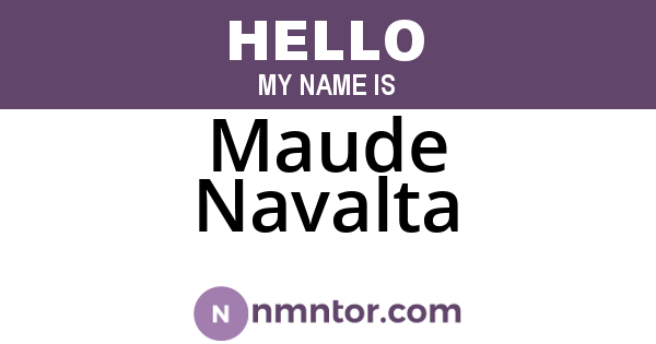 Maude Navalta