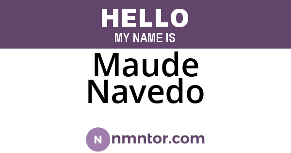 Maude Navedo