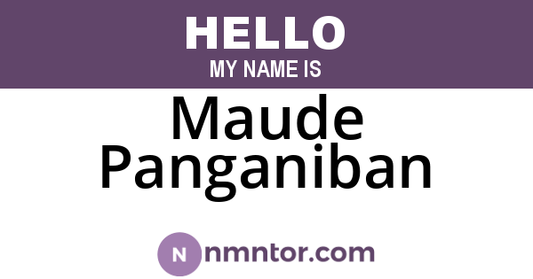 Maude Panganiban