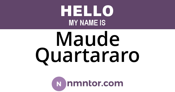 Maude Quartararo