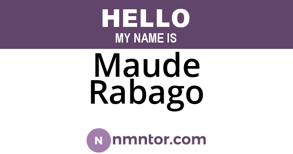 Maude Rabago