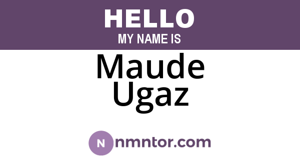 Maude Ugaz