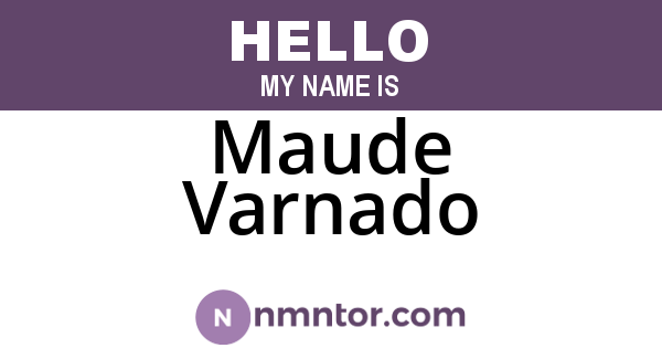 Maude Varnado