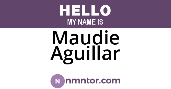 Maudie Aguillar