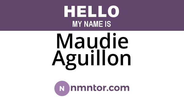 Maudie Aguillon