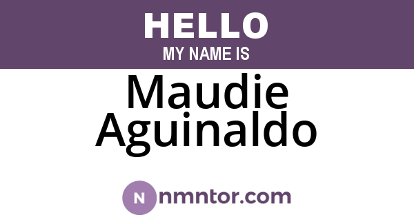 Maudie Aguinaldo