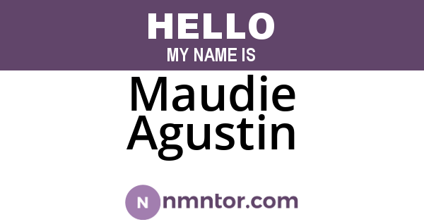 Maudie Agustin