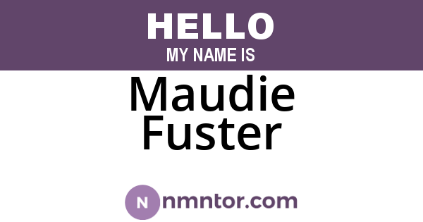 Maudie Fuster